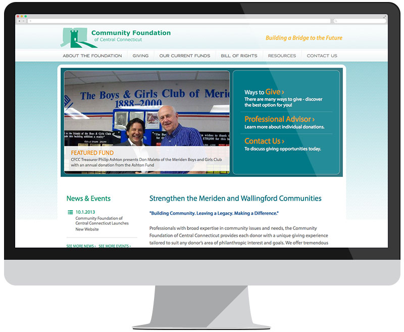 Community Foundation of Central Connecticut home page