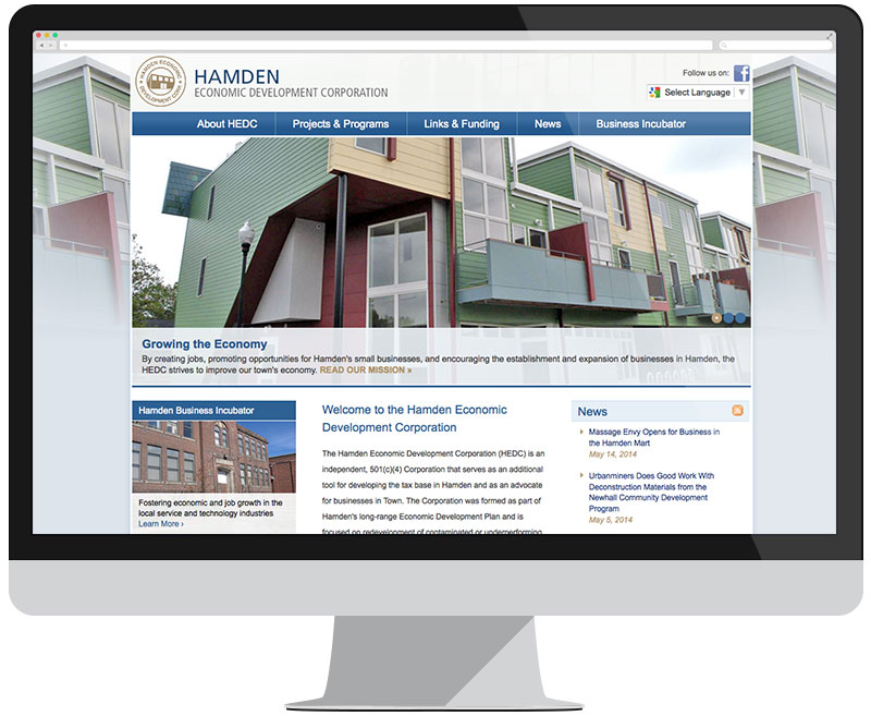 Hamden Economic Development Corporation home page