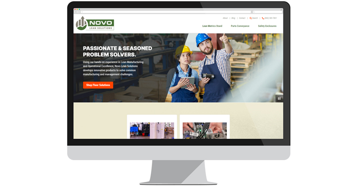 Novo Lean Solutions website screenshot