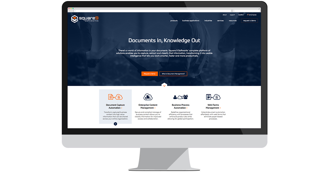 Square 9 Softworks' New Website by Web Solutions