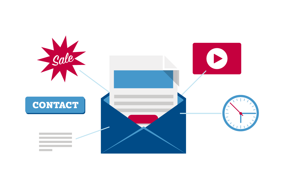 Boost email click through rates graphic