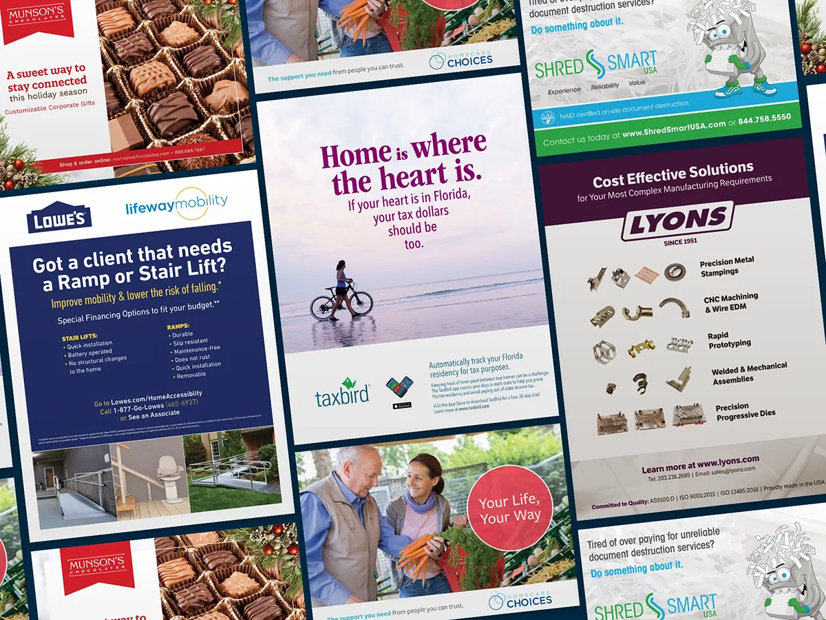 Examples of copywriting for marketing collateral.