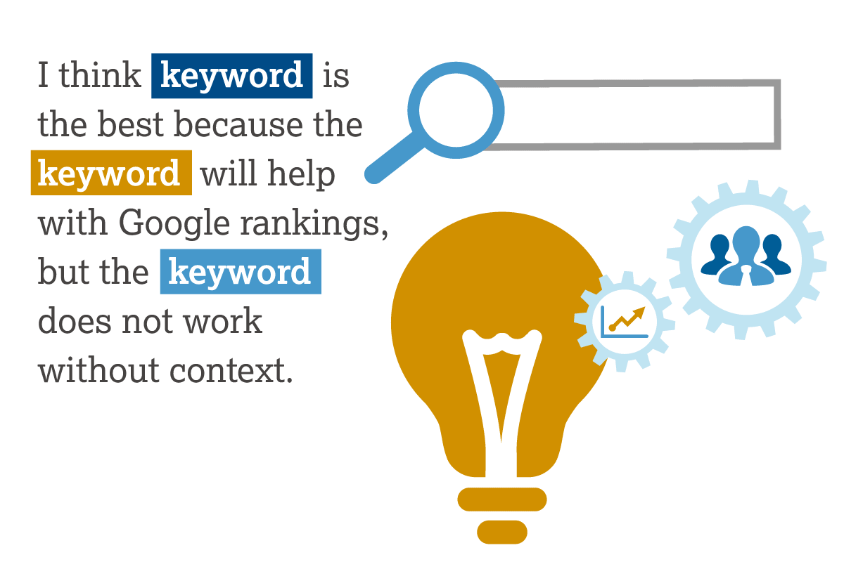 Keywords for SEO graphic