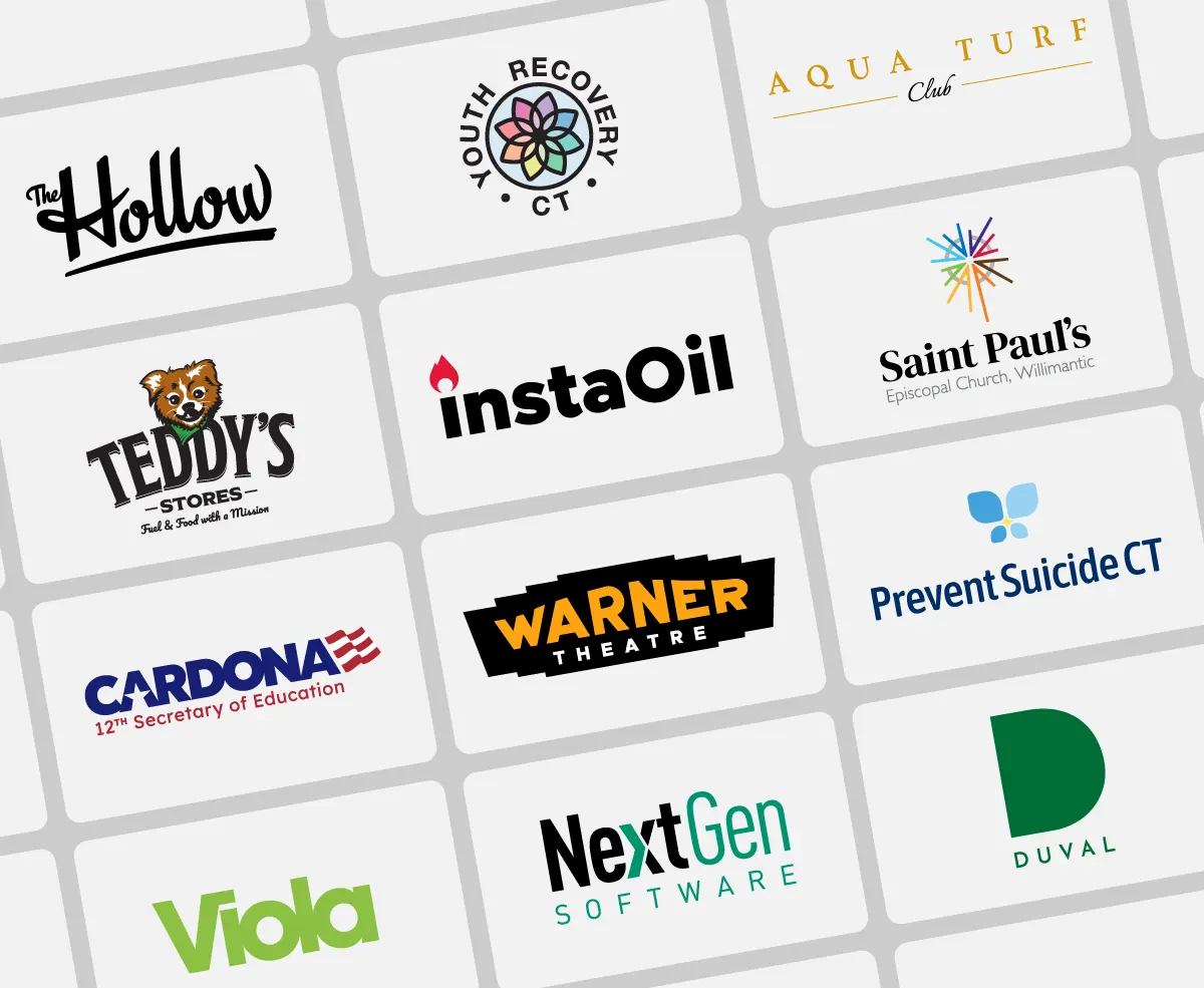Identity design and logos designed by Exposure.
