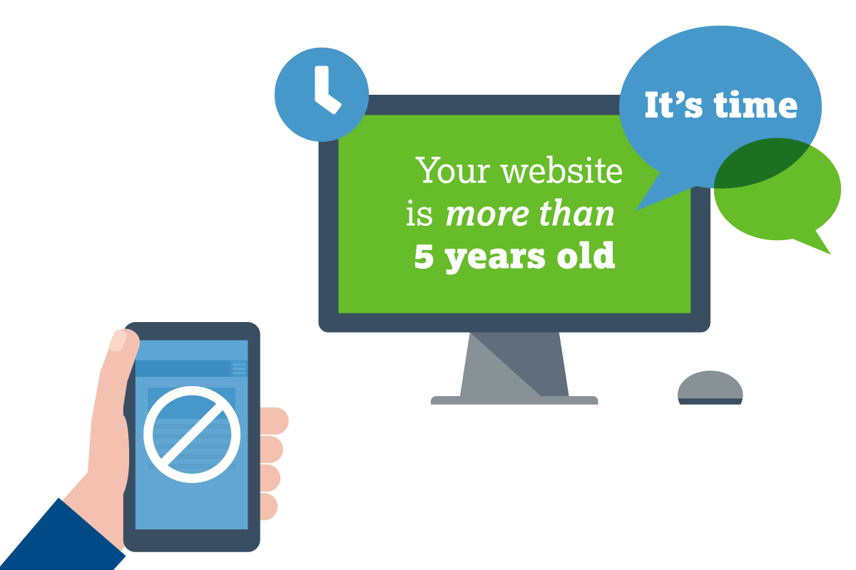 signs your site need a redesign graphic