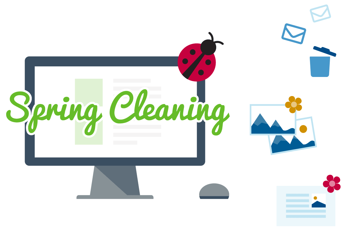 spring clean marketing 2018 graphic