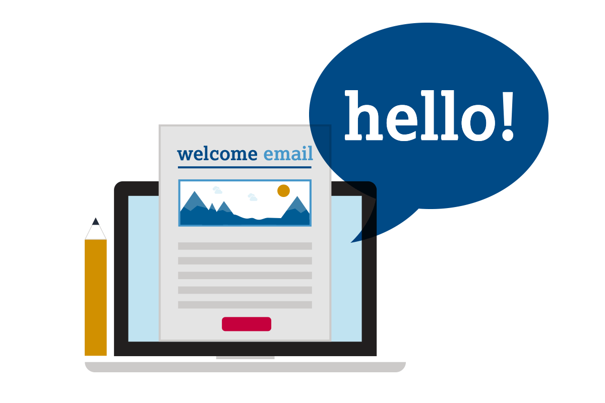 welcome email graphic
