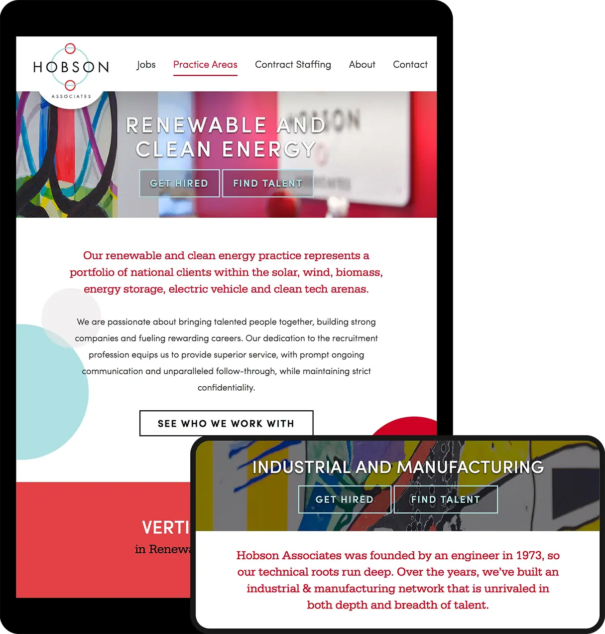 Hobson Associates Website Design