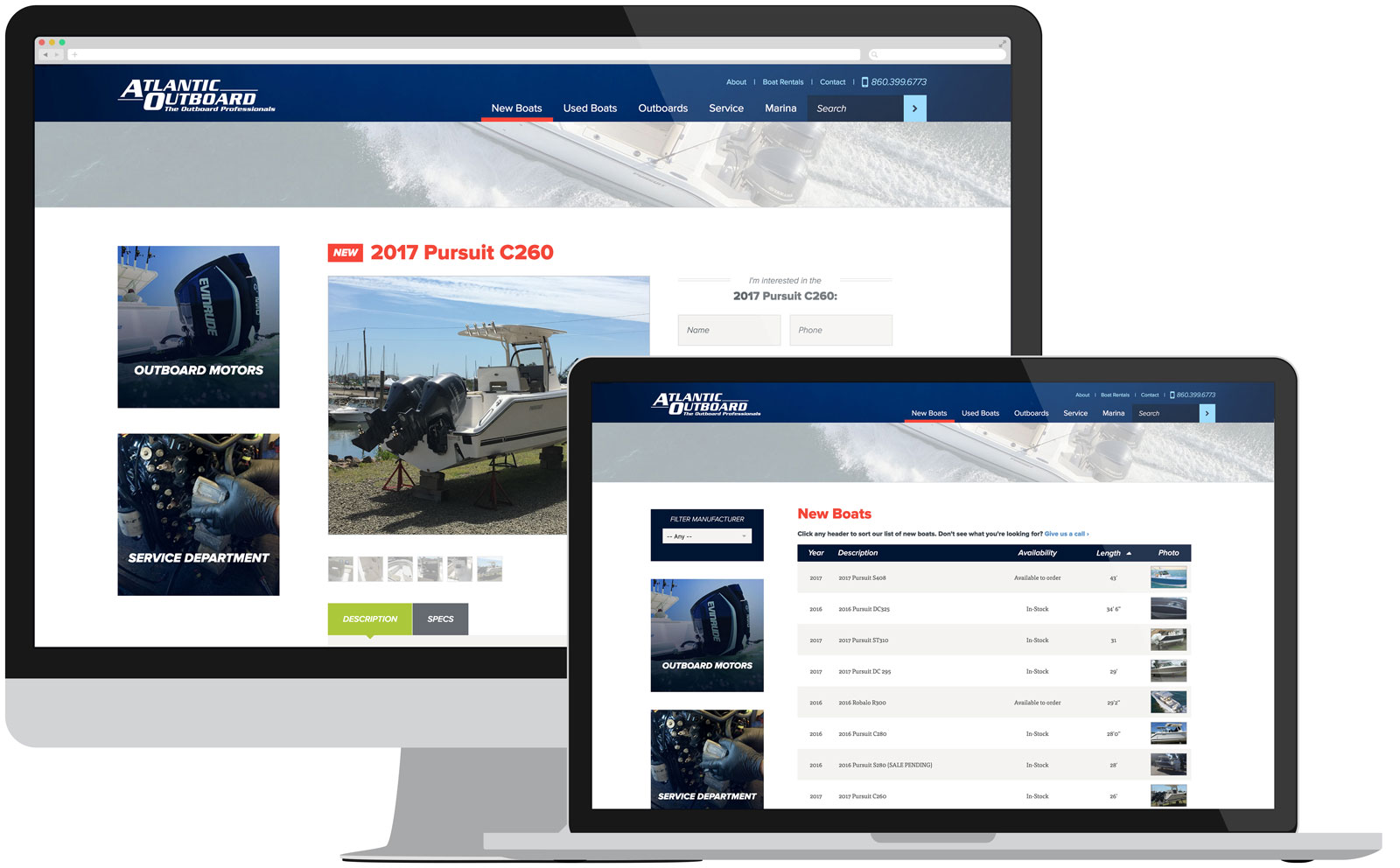 Atlantic Outboard Product Pages