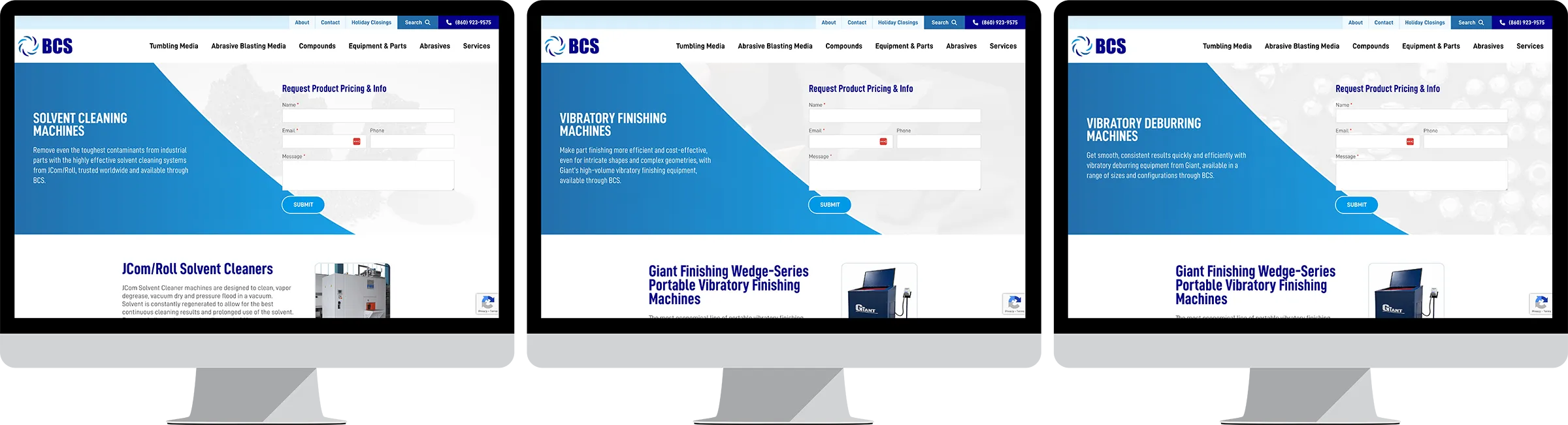 BCS Company Website Design