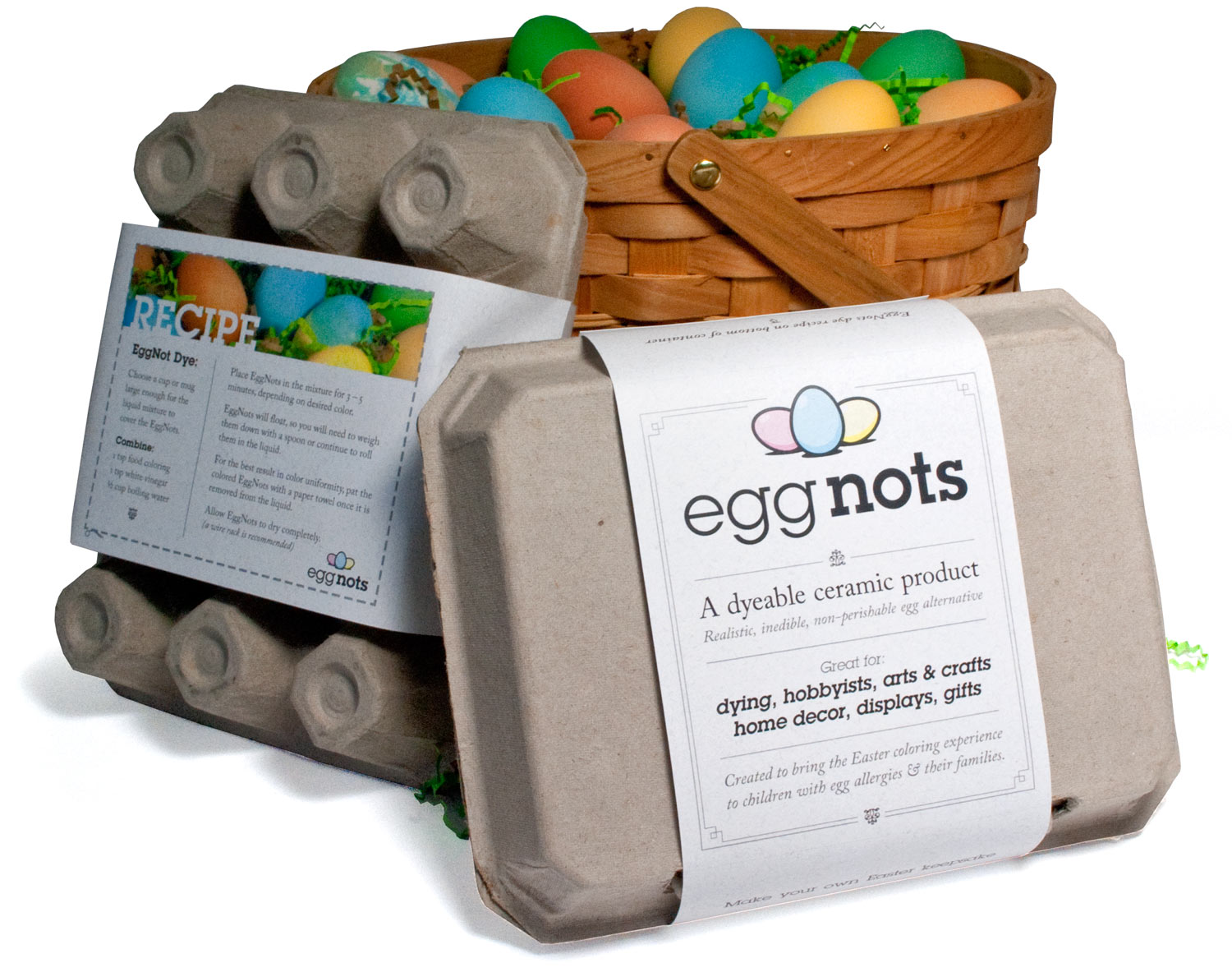 Graphic design for EggNots packaging