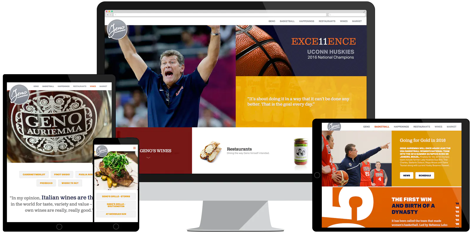 Geno Auriemma website