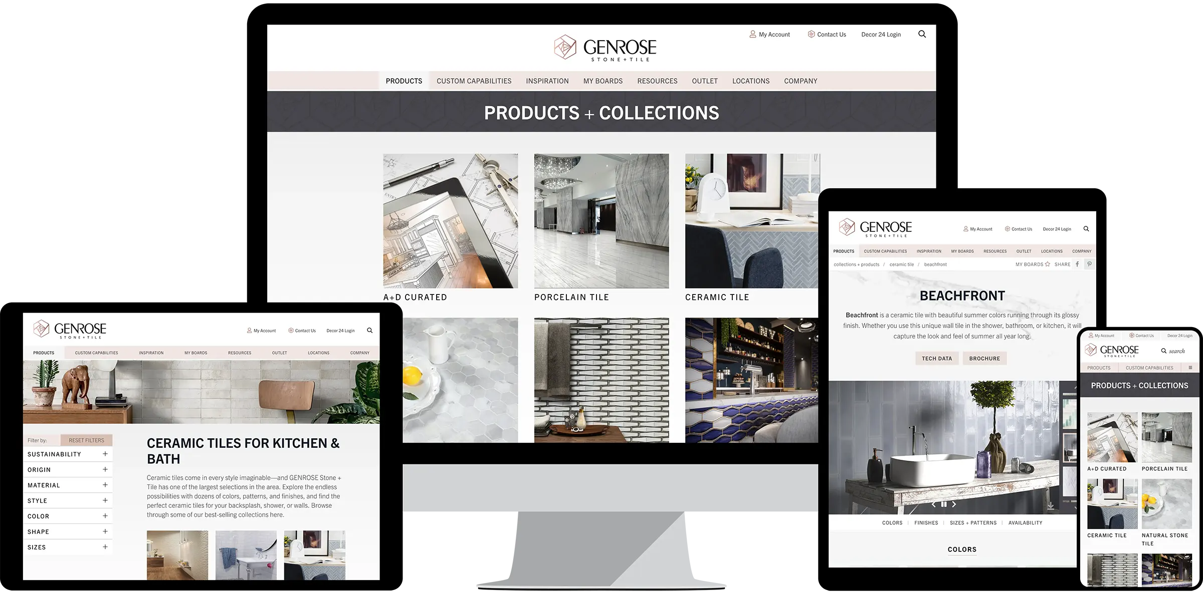 Genrose Product Pages
