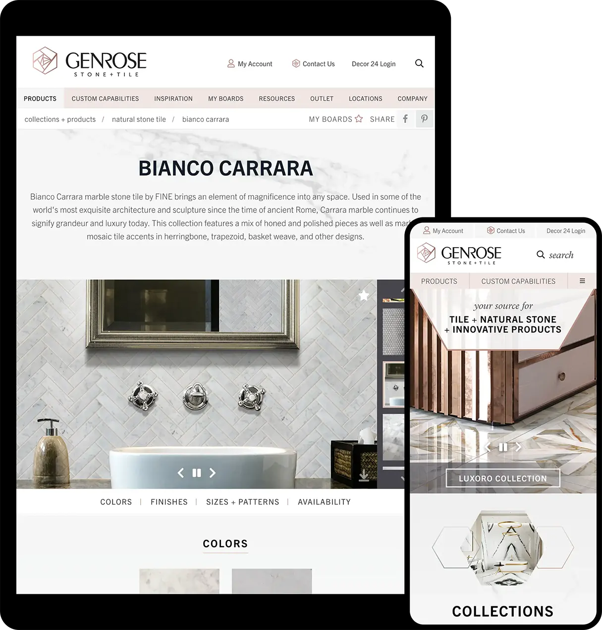 Genrose Website Design