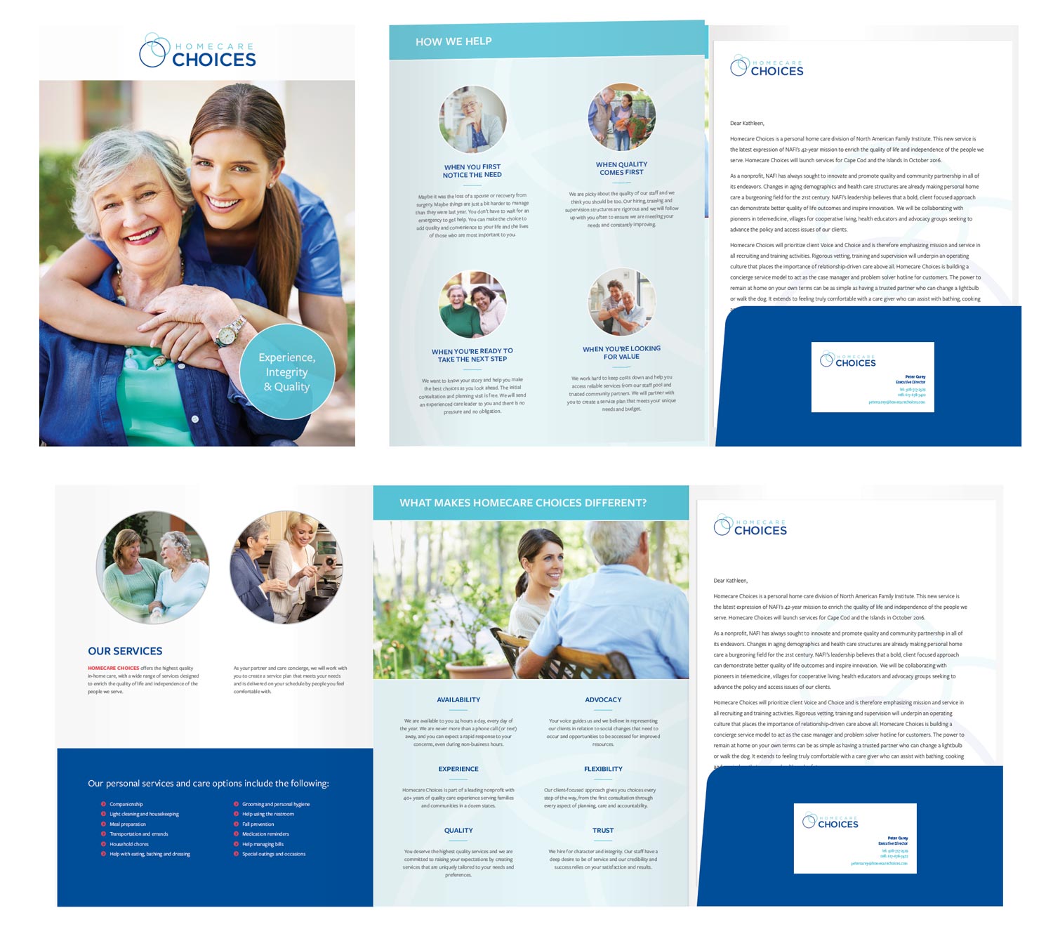 Homecare Choices Brochure and Folder