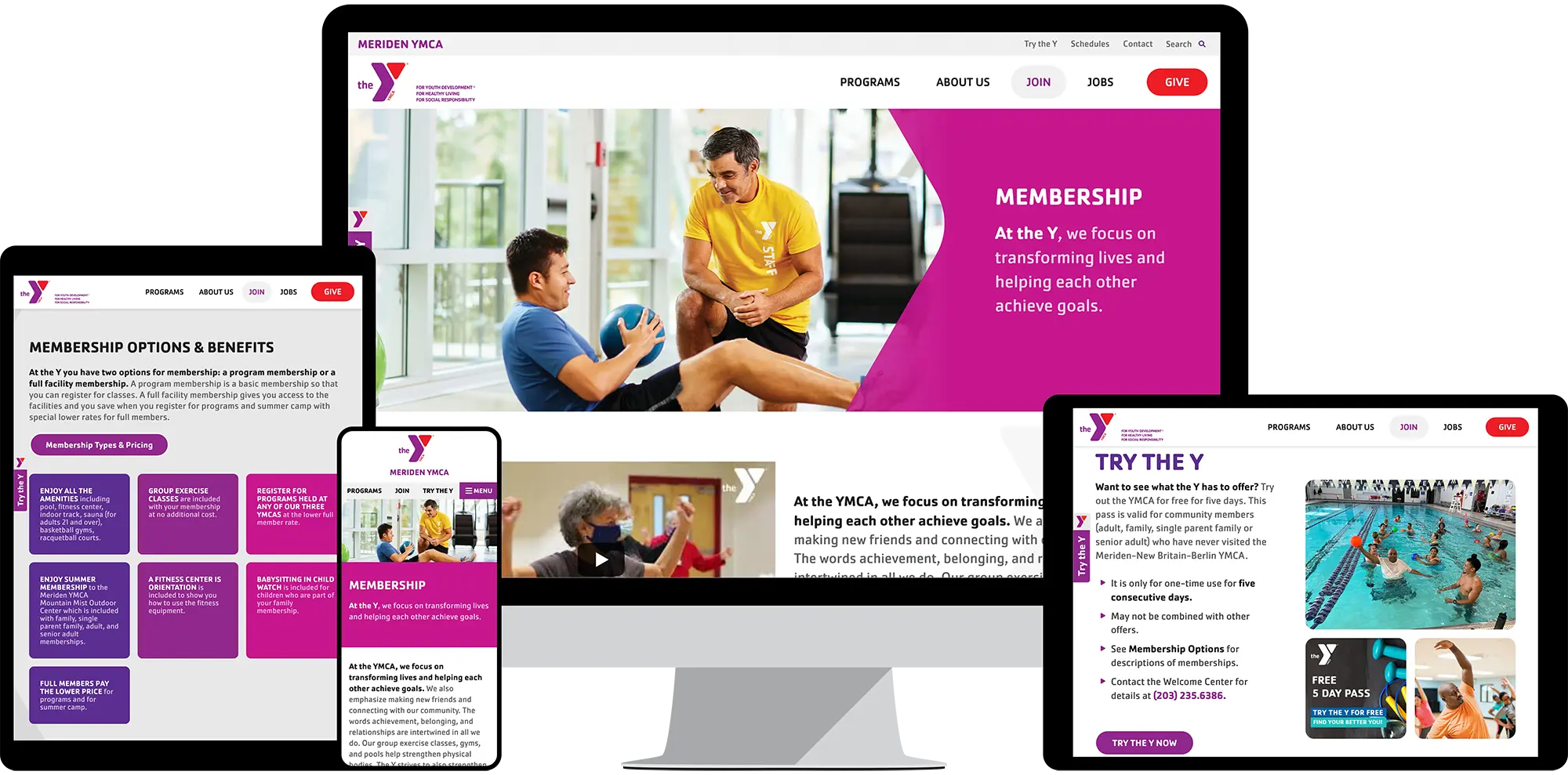 Meriden YMCA Membership Layouts