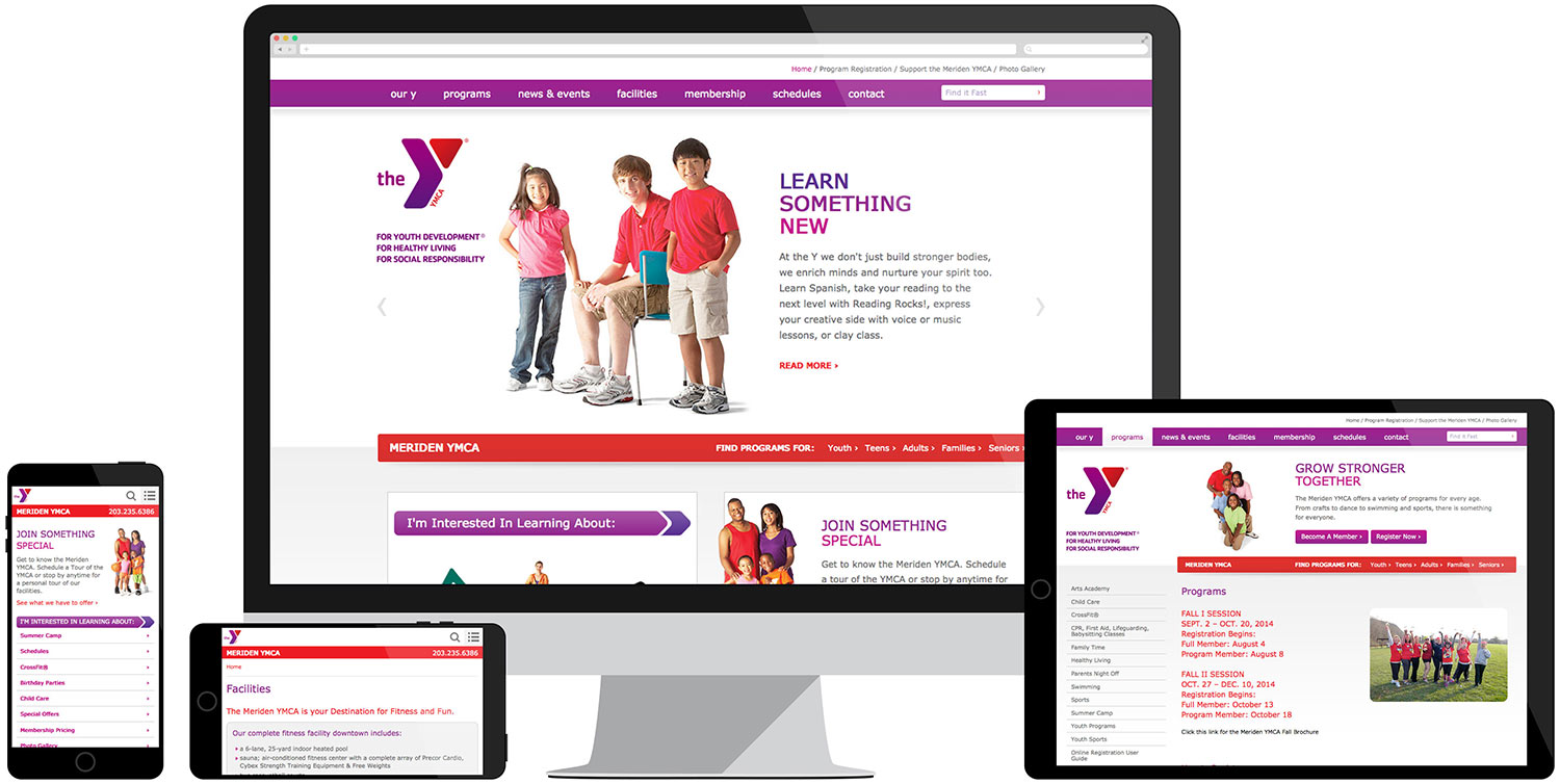 Web development for Meriden YMCA