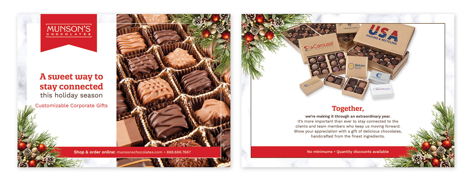 Munson's Chocolates Postcard