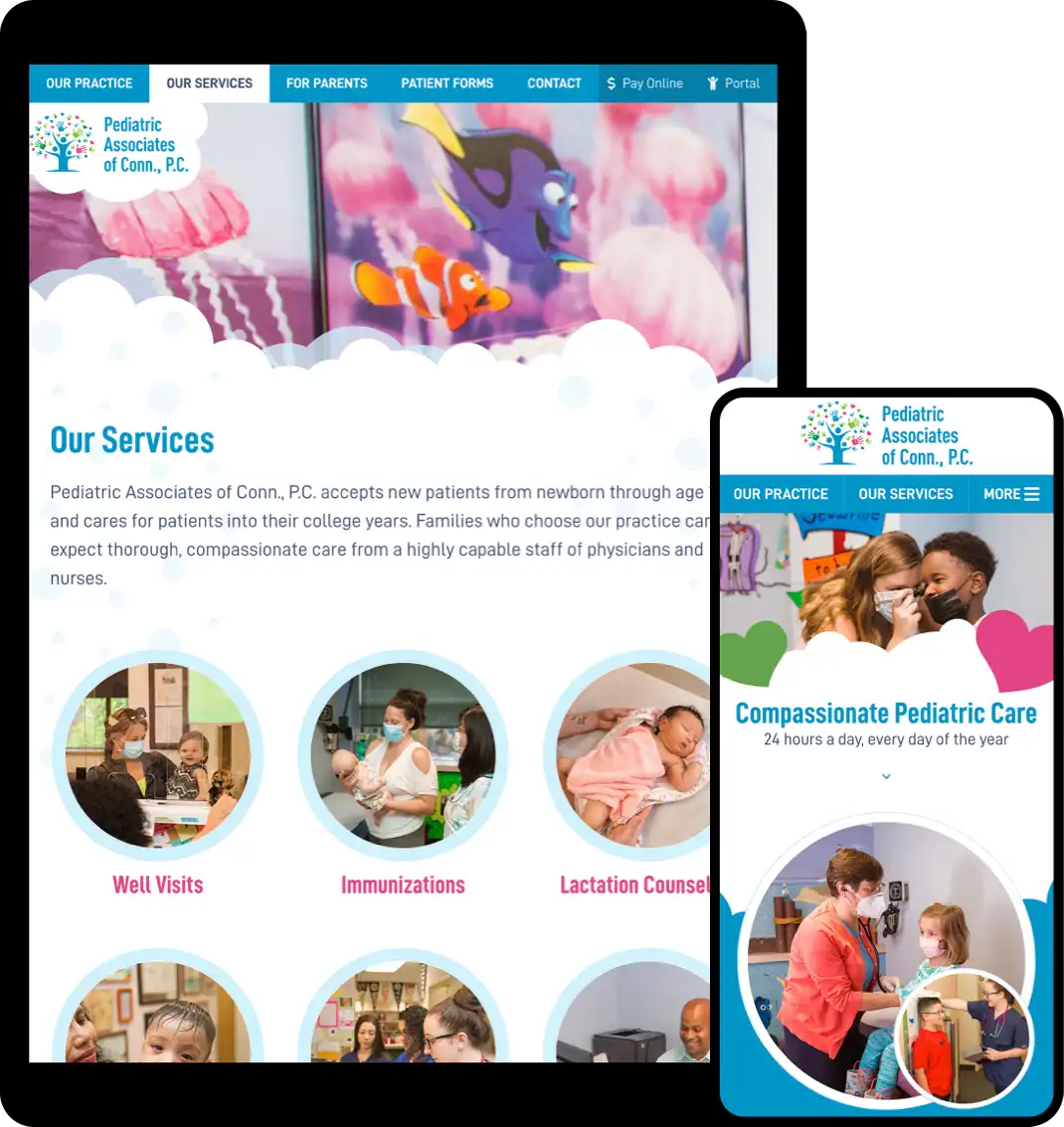 Pediatric Associates Website Design
