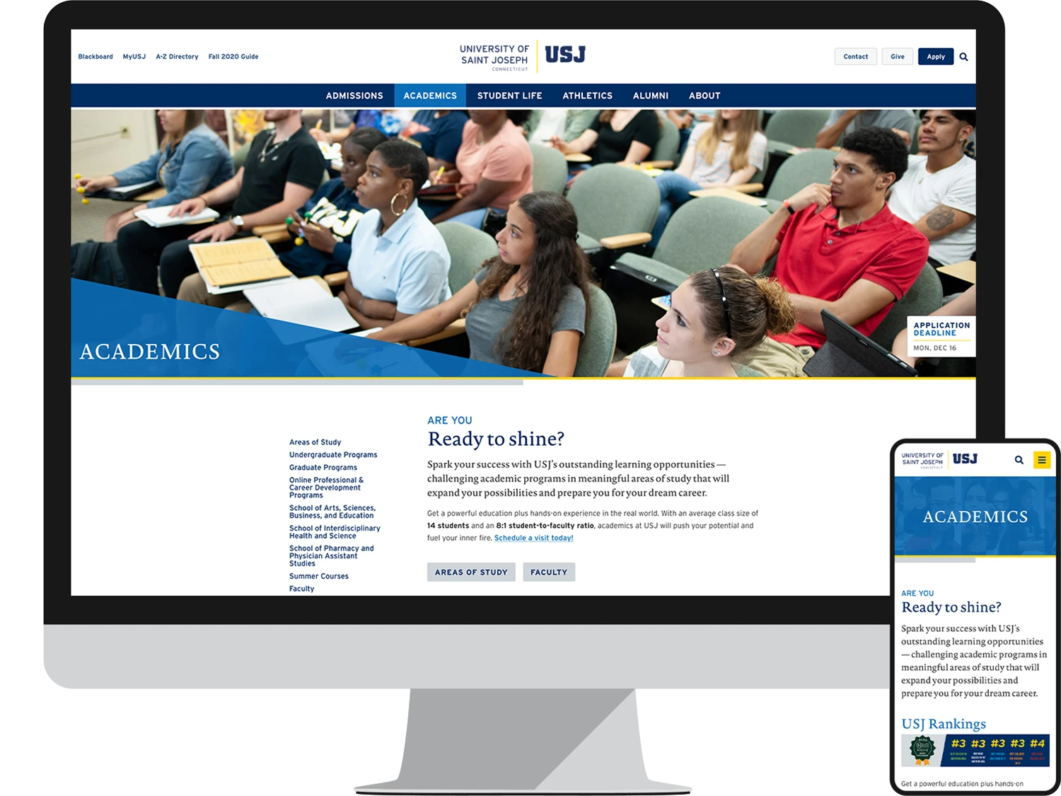 Landing Page - Academics