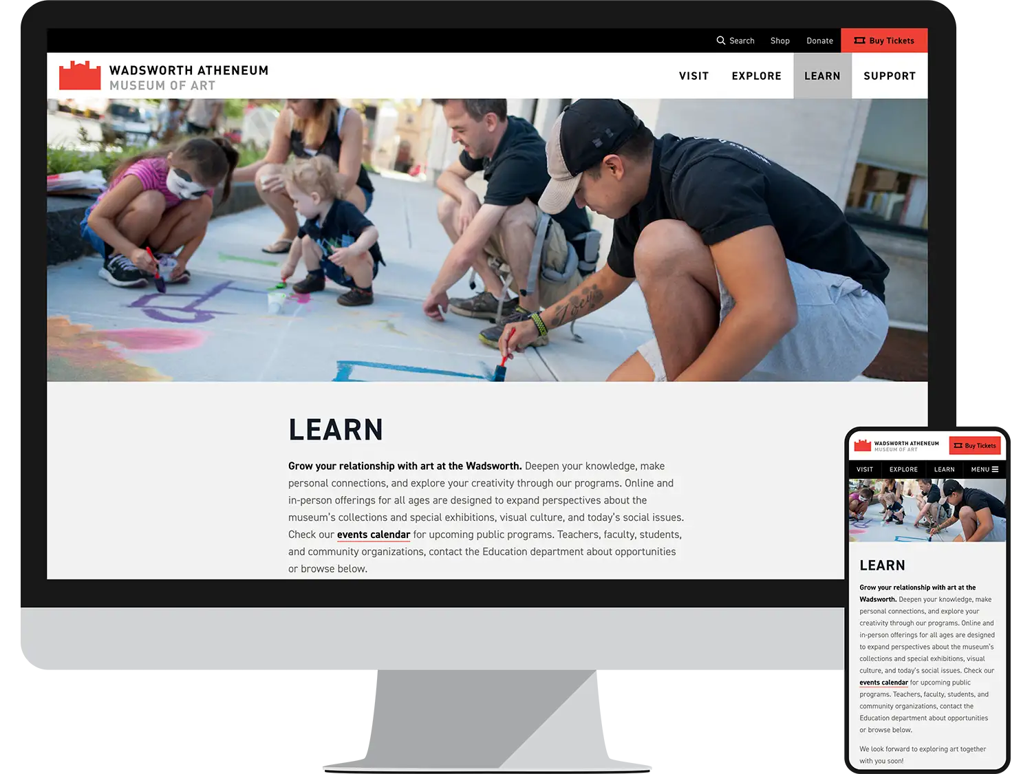 Landing Page - Learn