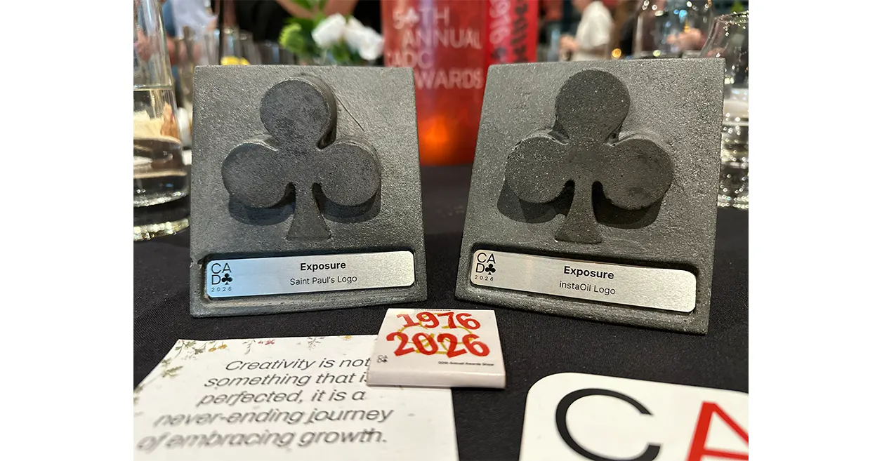 Exposure Wins Two Silver Design Awards for Logo Design at the 50th Annual CADC Awards