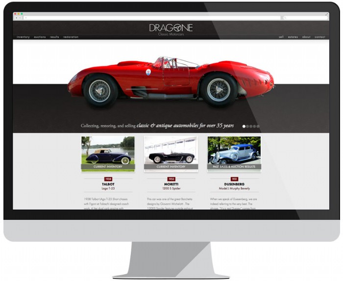 Dragone Classic Motorcars Restores Their Online Presence