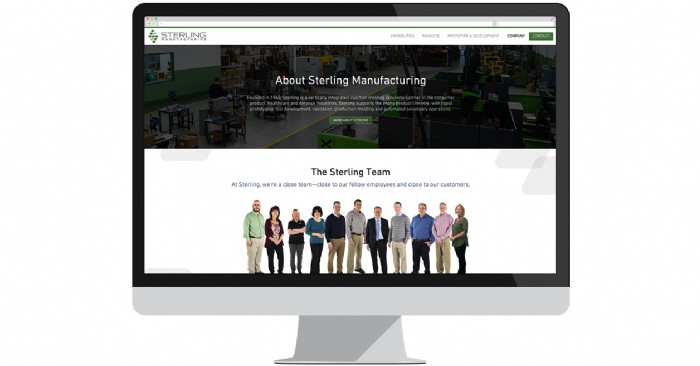 Sterling Launches New Site to Promote Precision Manufacturing Capabilities
