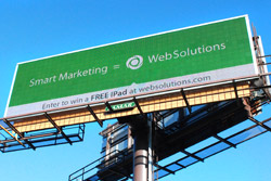 Web Solutions Launches New Billboard, Offers Free iPad