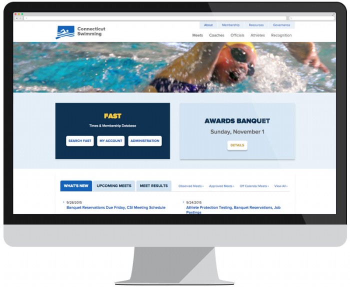 CT Swimming Makes a Splash With New Website