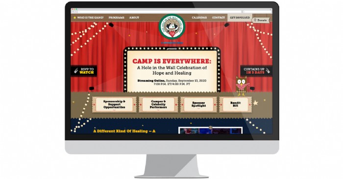 Hole in the Wall Gang Camp Launches Website for Online Gala