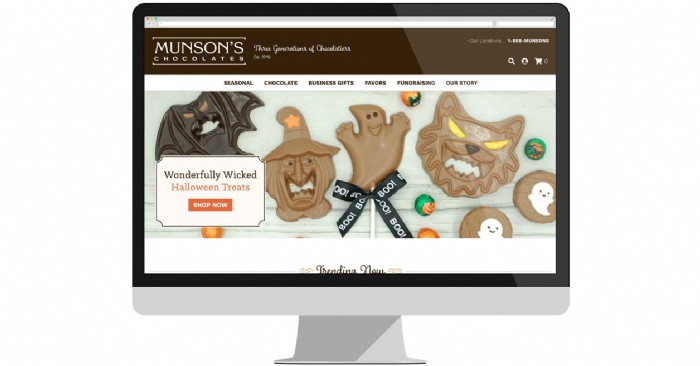 Munson’s Chocolates Unveils Sweet New Website in Time for Halloween 