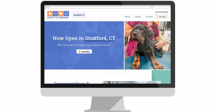 Pieper Veterinary Launches New Website for Stratford, CT, Location
