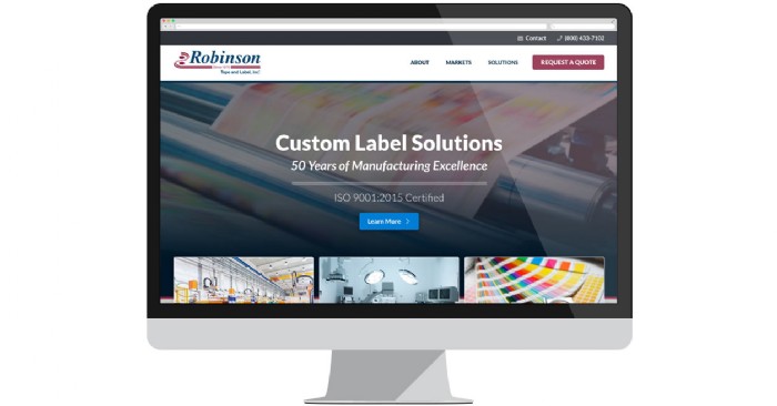 Robinson Tape and Label Launches New Website for Custom Labels
