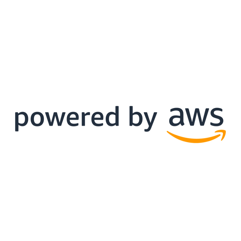 Powered by AWS logo